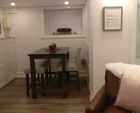 Laundry & Dining Area
